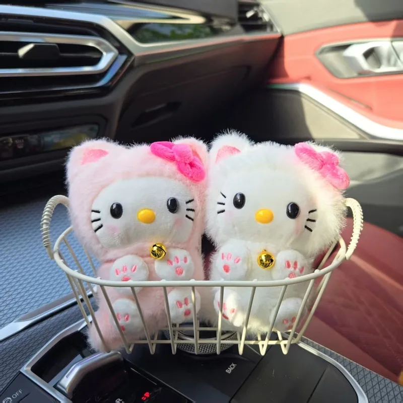

anime Hello Kitty Plush doll Keychain girl Cute Package accessories decorate Bell Cat Kitty pp cotton filling Toy dolls Gift