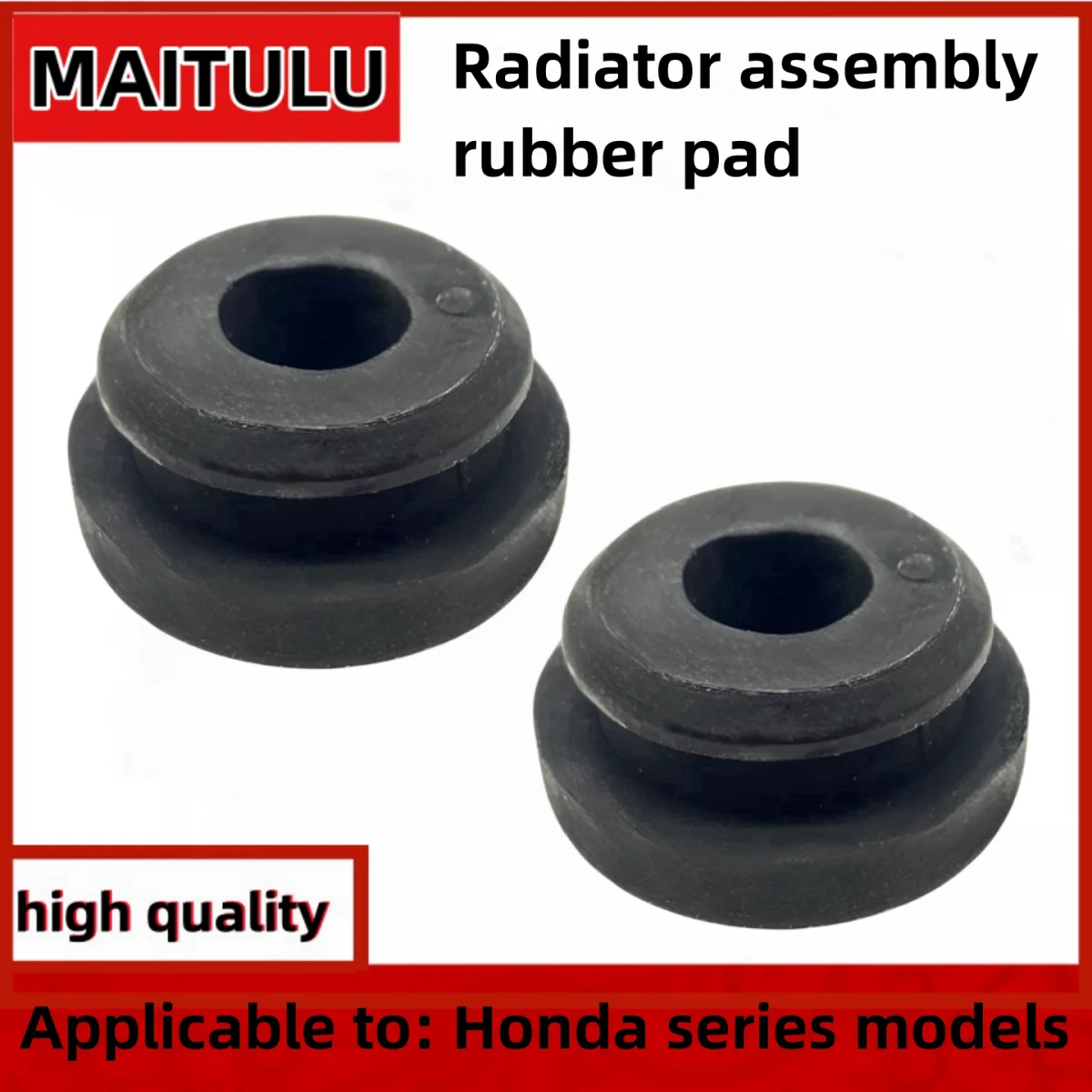 

Two rubber mounting bushings for the engine radiator of the Honda Accord Civic 74173-SJ4-000 auto parts