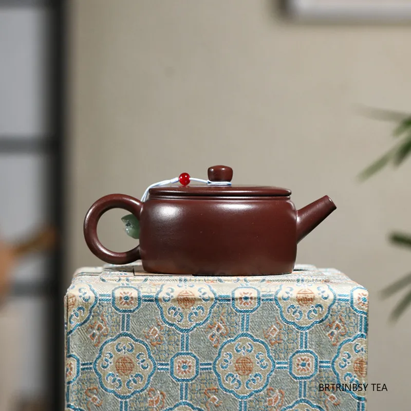 140ml Chinese Yixing Purple Clay Teapots Tradition Handmade Tea Pot Household Beauty Kettle Raw Ore Zisha Teaware Accessories