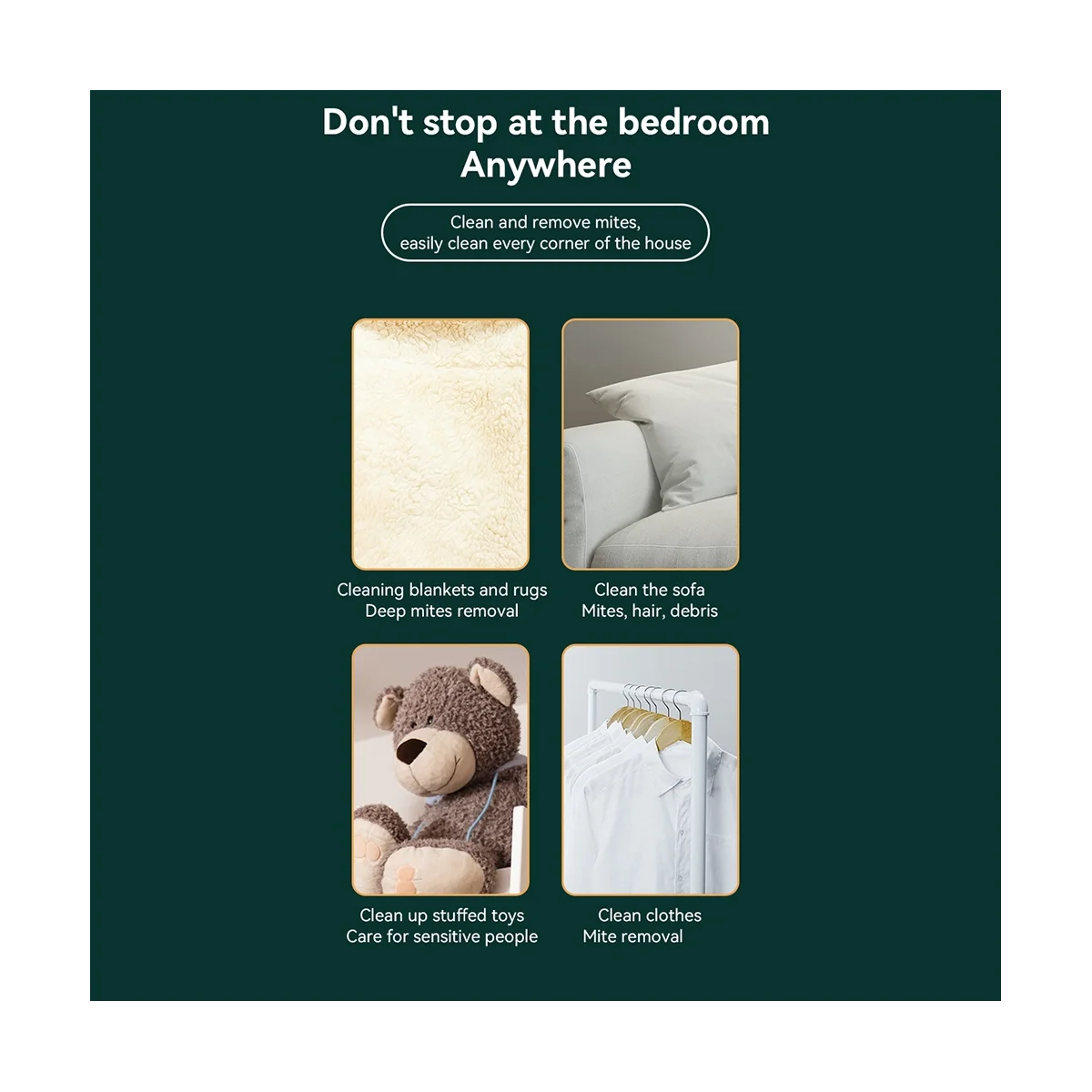 120W 5000Pa Mini aspirador de mano para coche DC3.7V Aspirador portátil para coche con doble eliminador de ácaros inalámbrico Verde