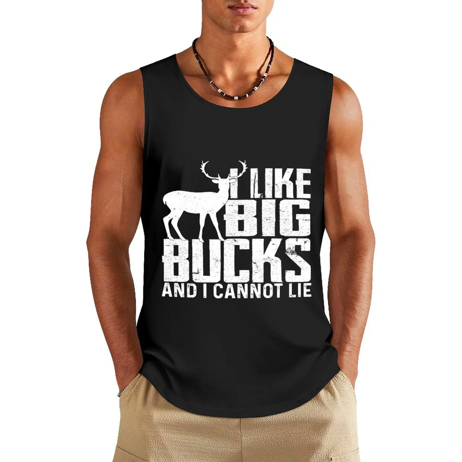 

I Like Big Bucks and i cannot lie Tank Top Body man gym top