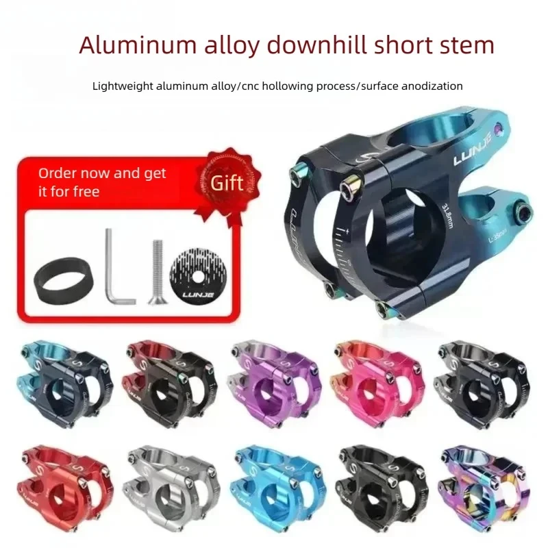 MTB Power Stem Road Bike Mountain Cycling  Bridge Short Power 35mm Rod Handlebar Table Adjustable Riser 31.8 Bicycle Stem
