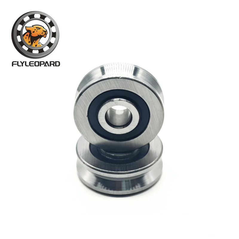 2PCS V10371214ZZ V Groove Ball Bearing 10*37*14mm Guide Track Rlooer Bearing 10x37x12x14