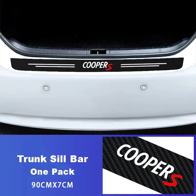 GR Sport Carbon Fiber Car Door Threshold Sill Protector For mini coopers R56 R50 R51 R52 R53 R52 R55 R57-R60 Trunk Rear Stickers