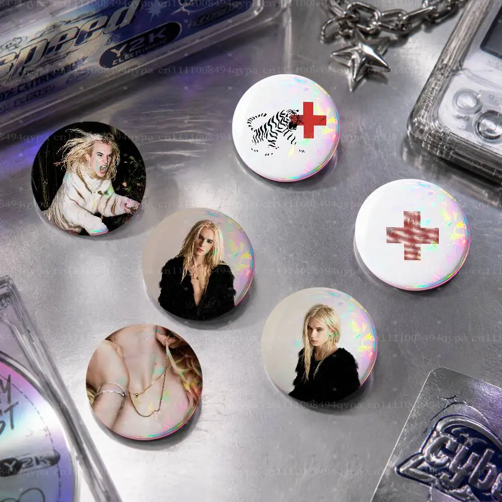 2-2hollis 2 boy Hollis Hurt Pin Buttons Round Badge for Clothes Bags Hats Pins Accessories Backpacks Tote Bags Outfit Decor