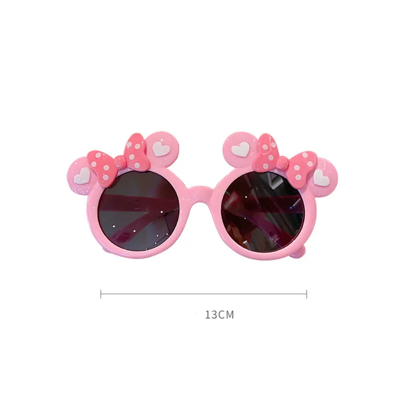 New Disney Anime Mickey Mouse occhiali da sole Kawaii Minnie Eyeglass Cartoon bambini Summer Sunshades Girl Boy Toy Gifts