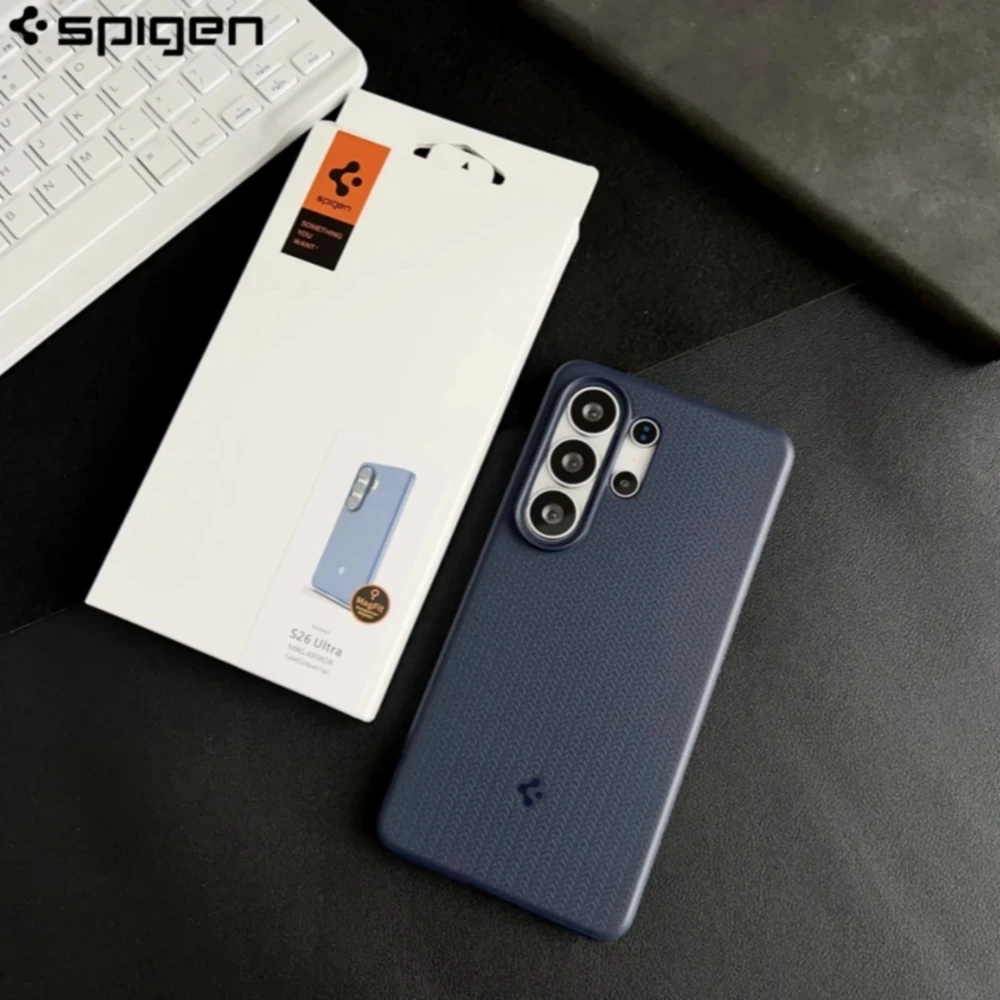 Capa Magnética Spigen Liquid Air para Magsafe para Samsung Galaxy S26 S25 Ultra S25Plus, Capa Macia TPU à Prova de Choque com Caixa Oficial