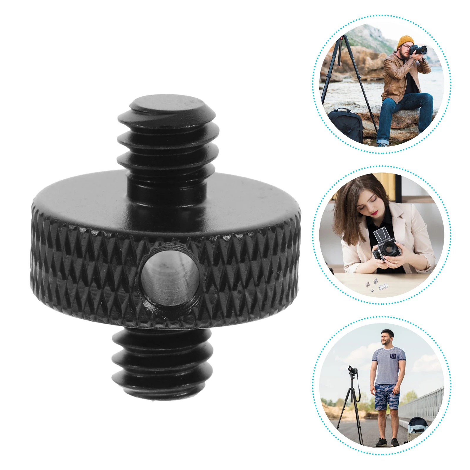 

6pcs 1/4 Inch Camera Screw Tripod Mount Replacement Double Head Camera Tripod Mounting Screws Stabilizing Alloy Plate