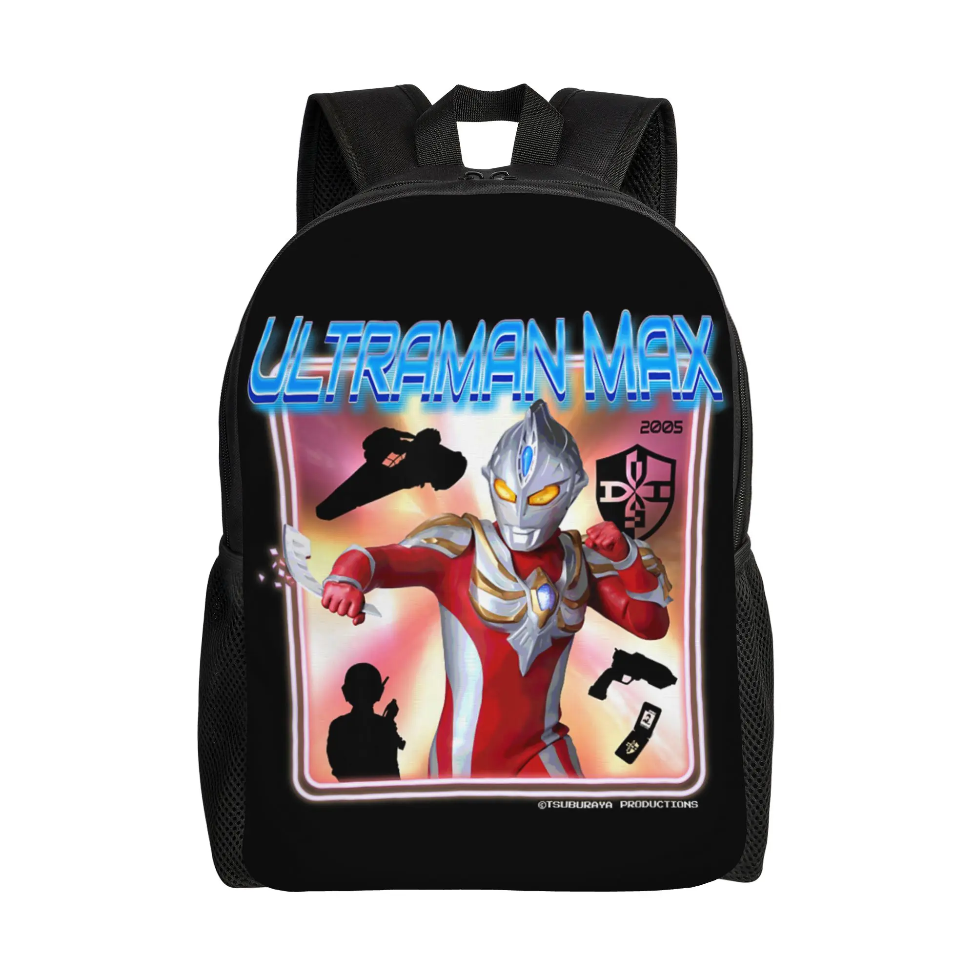 Mochila Bandai 2026 Aniversário Ultra Heroes Ultraman MAX Daypack Mochila Leve Retrô Lavável para Atividades ao Ar Livre