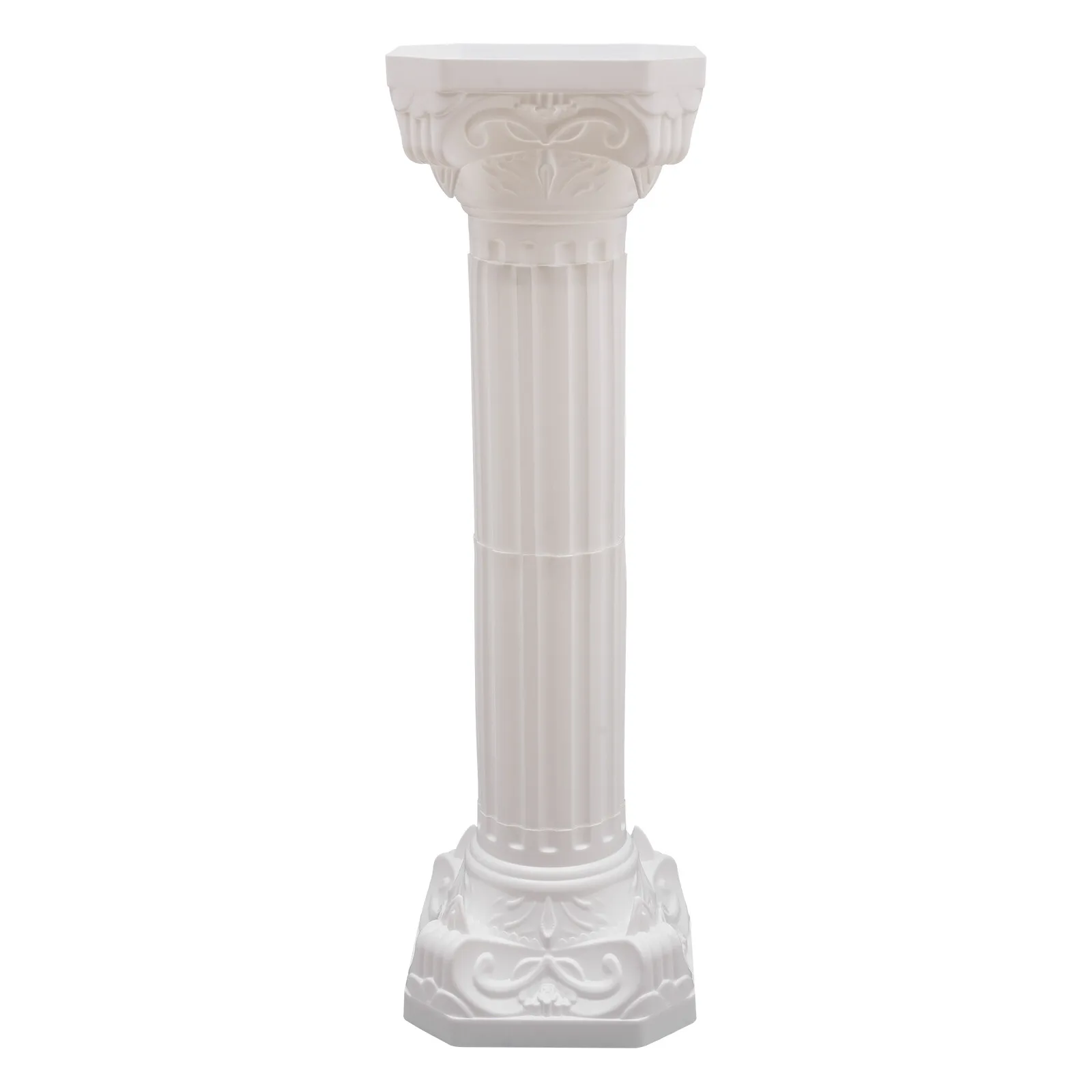 Rectangle Wedding Landscaping Roman Pillar Europeanism Wedding Roman Column White Party Flowerpot Holder