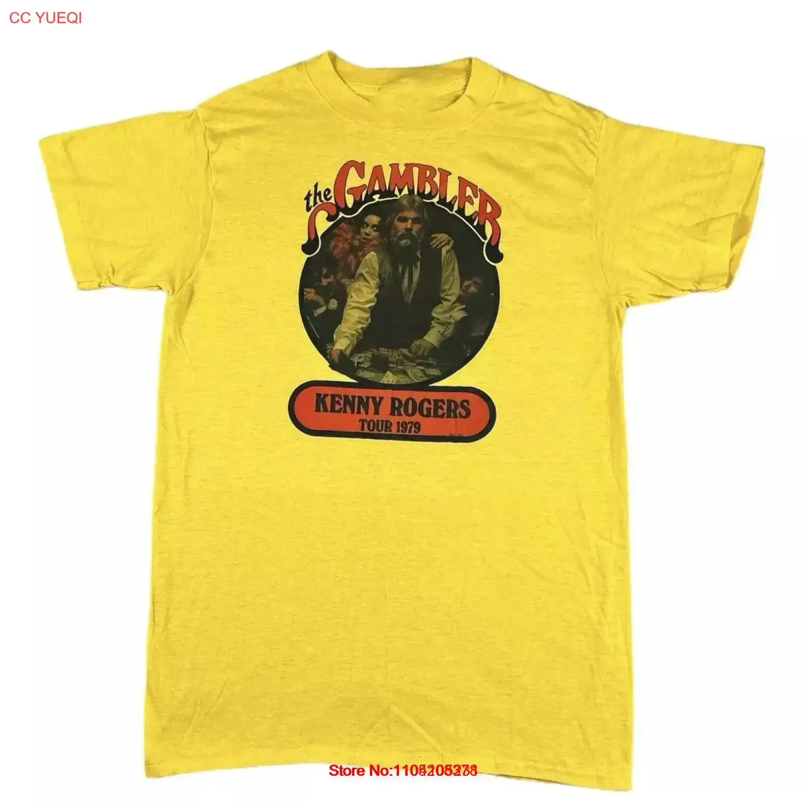 Kenny Rogers T Shirt 1979 The Gambler Tour vintage Washed Breathable fashion Stretched Comfortable graphic designer clothes