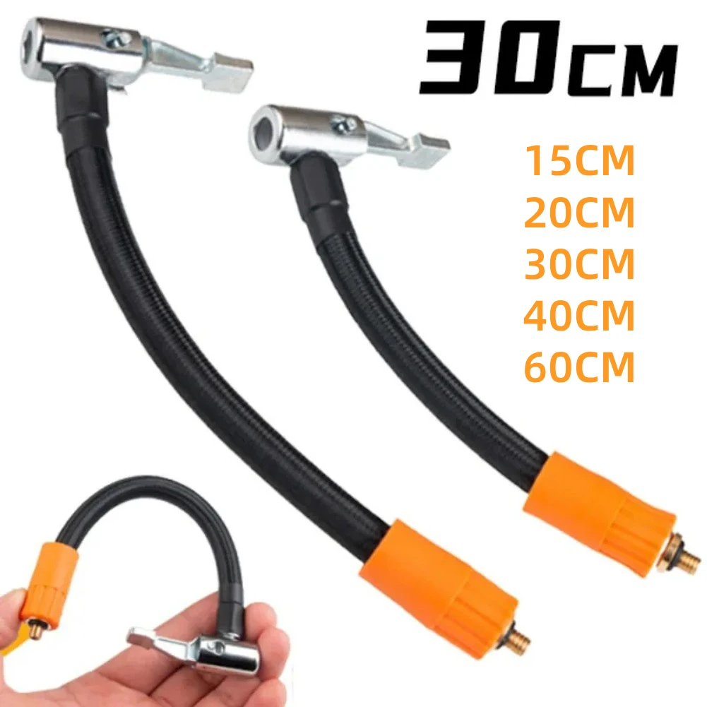 Car Air Pump Extension Tube M6 Thread Quick Inflation Hose Copper Connector 30-60CM Car Tire Air Inflator Hose Tube Adapter