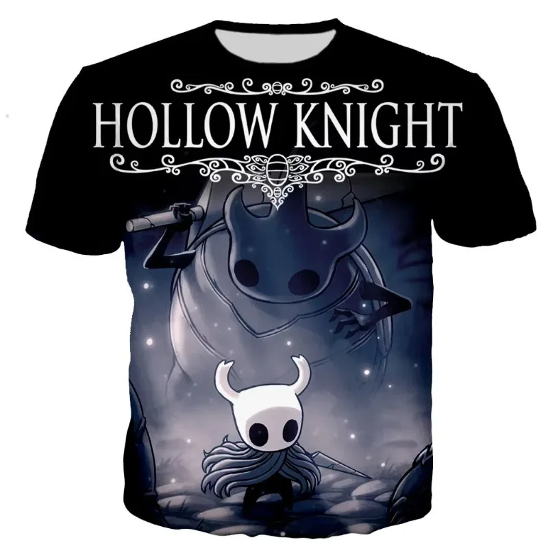 

Fashion Game Hollow Knight 3D Printed T-shirt Personality Round Neck Short Sleeve Hip-hop Harajuku Street Oversized T Shirt Tops