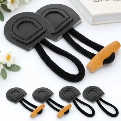 

6Pairs Wood Clothing Toggle Buckles Durable Coat Fastener Decorative Buttons for DIY Sewing Knitting Garments