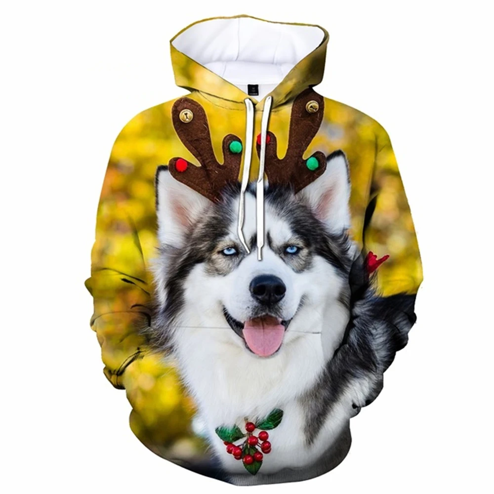 

Autumn Siberian Husky Dog 3D Print Hoodies Men Women Fashion Casual Sweatshirts Oversized Hoodie Pullovers Tracksuit Clothing