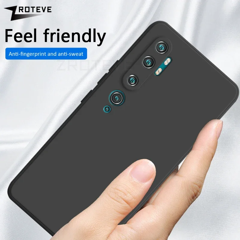 For Xiaomi Mi Note 10 Pro Case ZROTEVE Original Soft TPU Liquid Silicone Cover For Xiomi Note10 CC9 Pro Shockproof Phone Cases