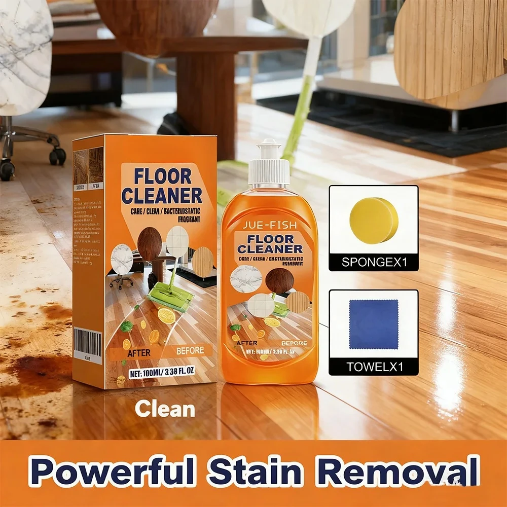 

Powerful Floor Deep Flooring Polishing Brightening Restorer Liquid Stains Dirty Removing Household Cleaning Accessories