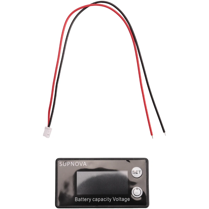 Battery Capacity Indicator DC 8V-100V Lead Acid Lithium LiFePO4 Car Motorcycle Voltmeter Voltage Gauge Color Screen-A42I