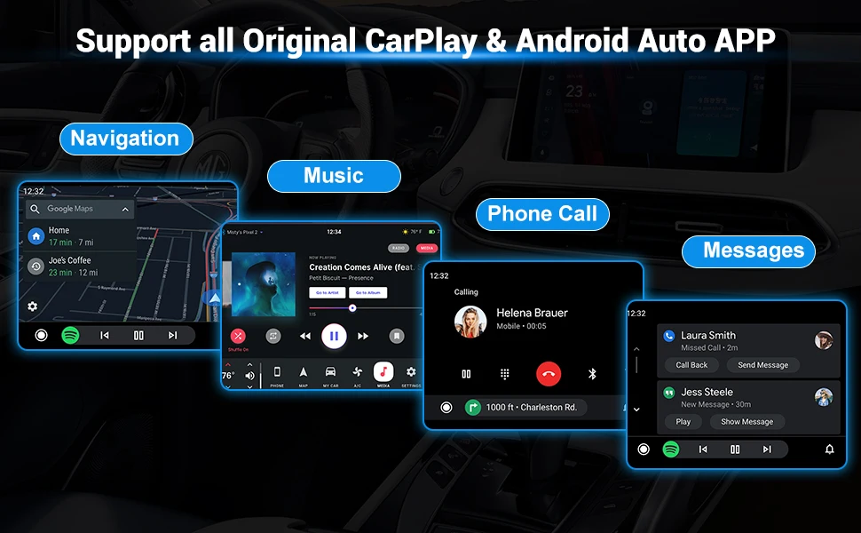 2025 2in1 Wireless Carplay & Android Auto Box verkabelt mit Wireless Dongle Automatic Connect Adapter Bluetooth Plug & Play Mini Box – Detail 2