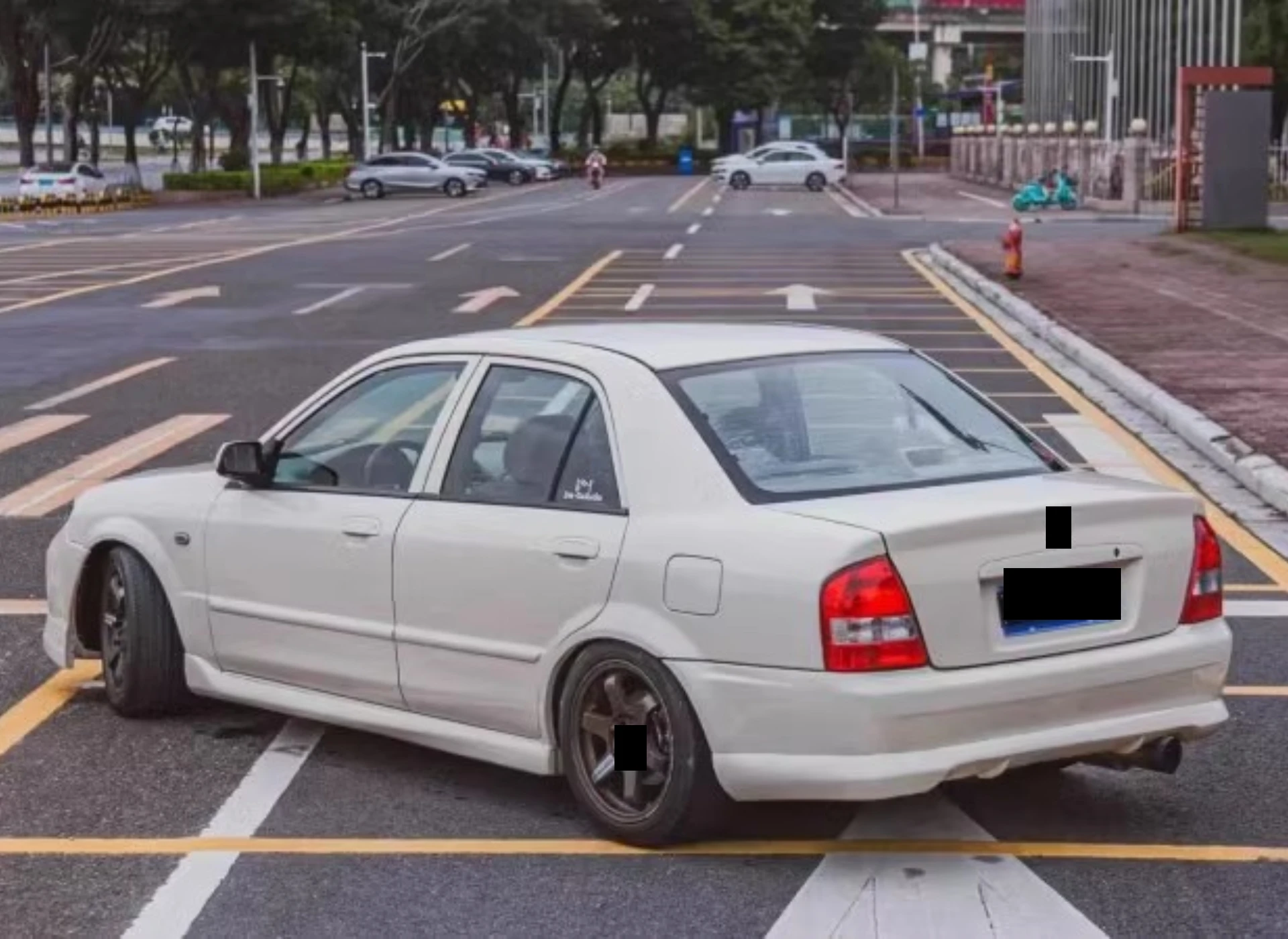 Unpainted Front Rear Bumper Side Skirt Spoiler for Mazda 323 Modified MPS Style Body Kit Car Accessories