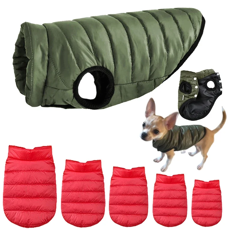 Pet Warm Winter Clothes Puppy Soft Jacket Dog Vest for Small Dogs Kitten Coat Chihuahua French Bulldog Outfits Yorkie Costumes