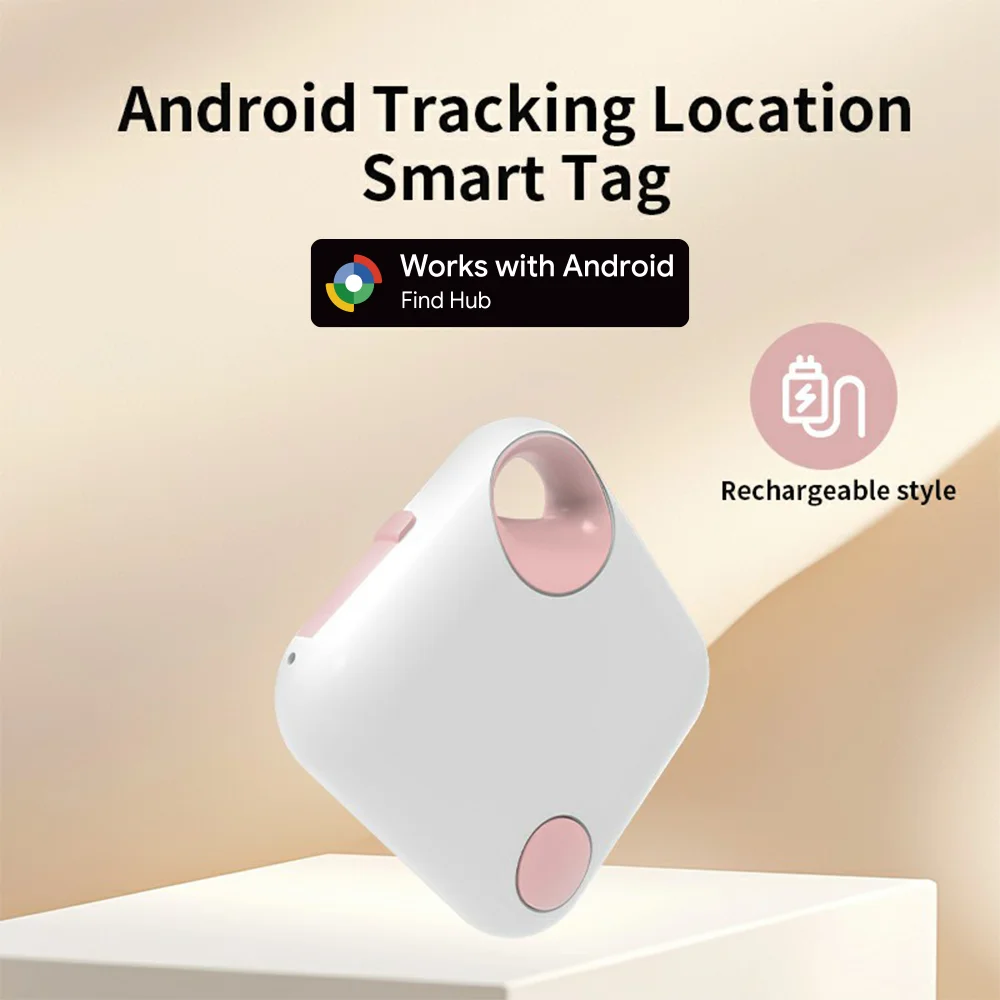 2-Pcs Long-Distance Tracker Positioning Far Away Finder for Android Google Find Hub Voice Locat Smart Tag for Samsung Xiaomi GMS
