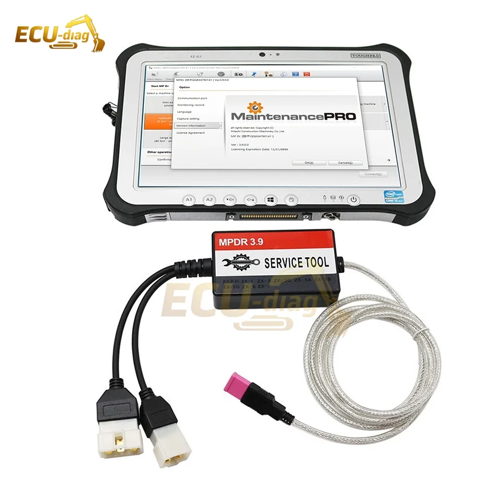 for Hitachi Diagnostic Tool MPDR 3.9 High-Speed Diagnostic Tester Truck Excavator Wheel Loader for Hitachi ZX-1 ZX-3 ZX-3G ZX-5