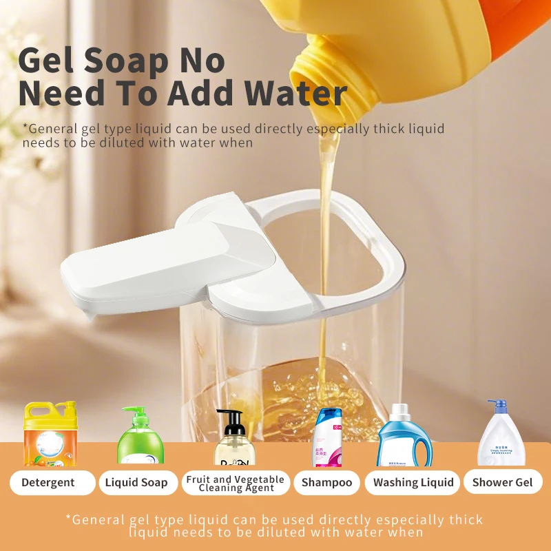 550 مللي موزع الصابون السائل الأوتوماتيكي إعادة شحن الاستشعار آلة المطهر اليد للمطبخ الحمام شامبو استحمام جل المنظفات
