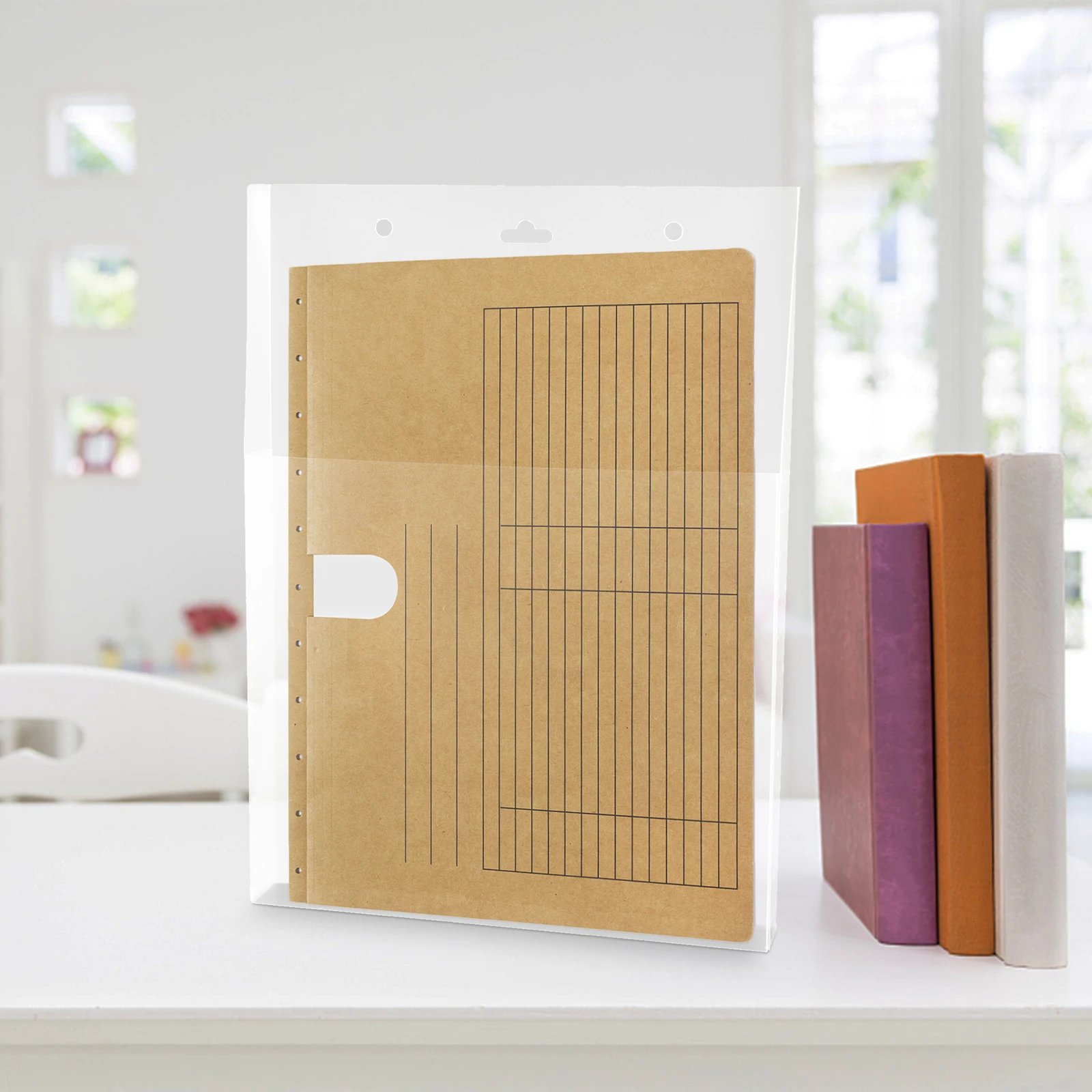 

2 Pcs File Boxes Wall-mounted Hanging Organizer with Files Folder Folders Office Rack Pockets