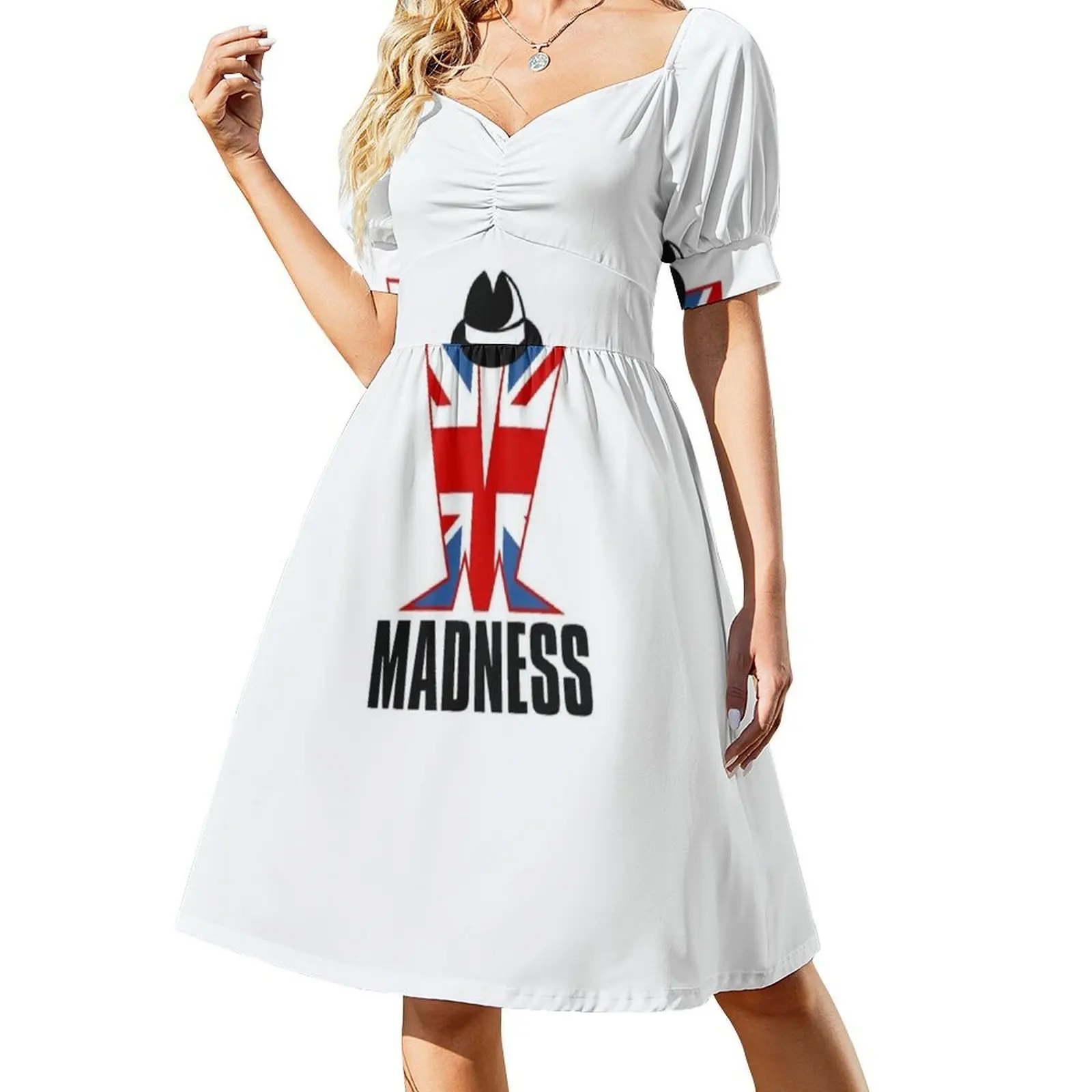 فستان Madness Bohemian بدون أكمام للنساء مطبوع فساتين حفلات الشاطئ Madness Ska بلونين Rocksteady Suggs فساتين الحفلات #2