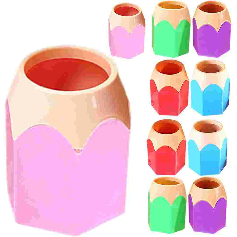 

10 Pcs Makeup Brush Pencil Holder Student Lead Pencils Crayon Abs Dispenser for Classroom