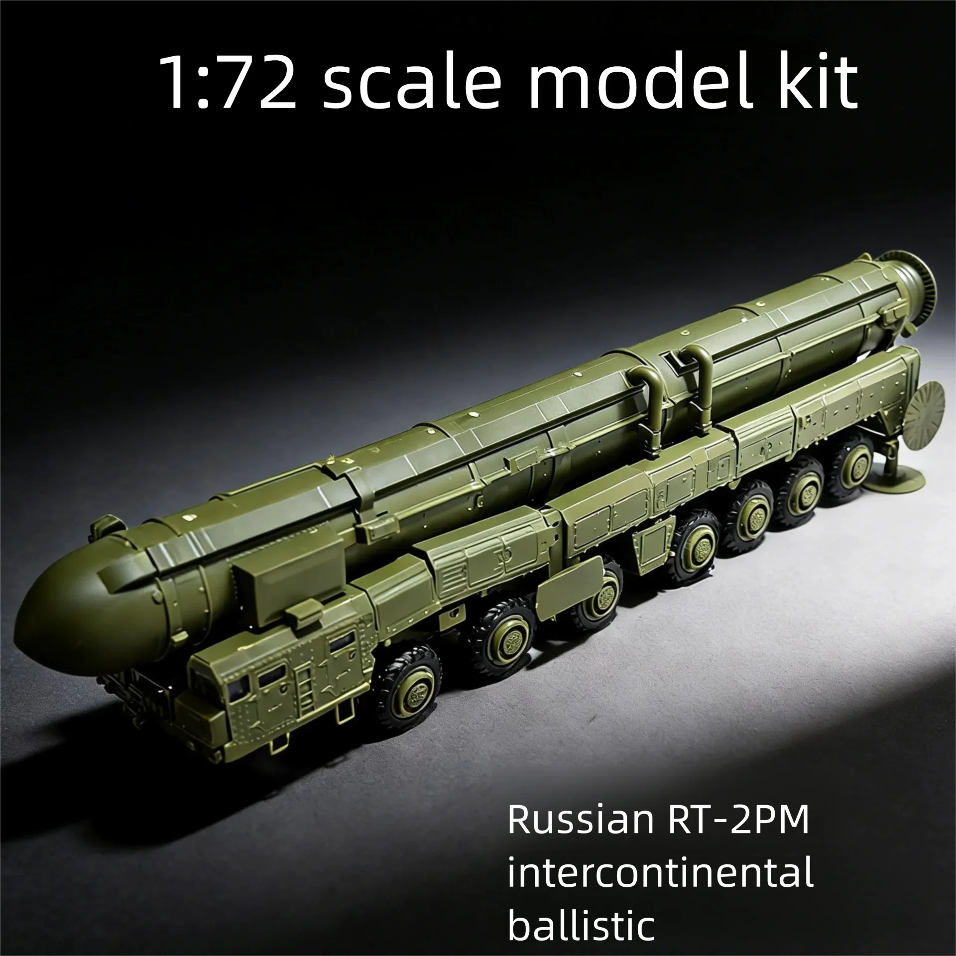 Modèle à assembler à l'échelle 1/72, véhicule de lancement de missile intercontinental russe RT-2PM, lanceur multi-tubes, modèle militaire pour garçons