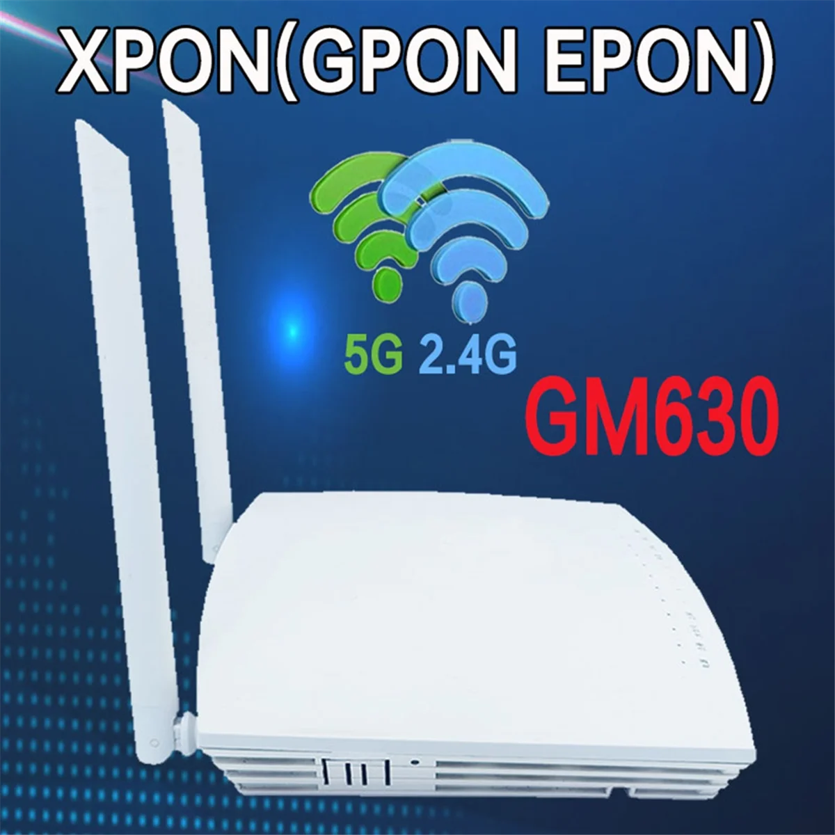 

FUFU XPON Gpon EPON Onu для GM630 двухдиапазонный 4GE WLAN + 2,4 г и 5 г WIFI EPON оптический сетевой терминал с вилкой европейского стандарта