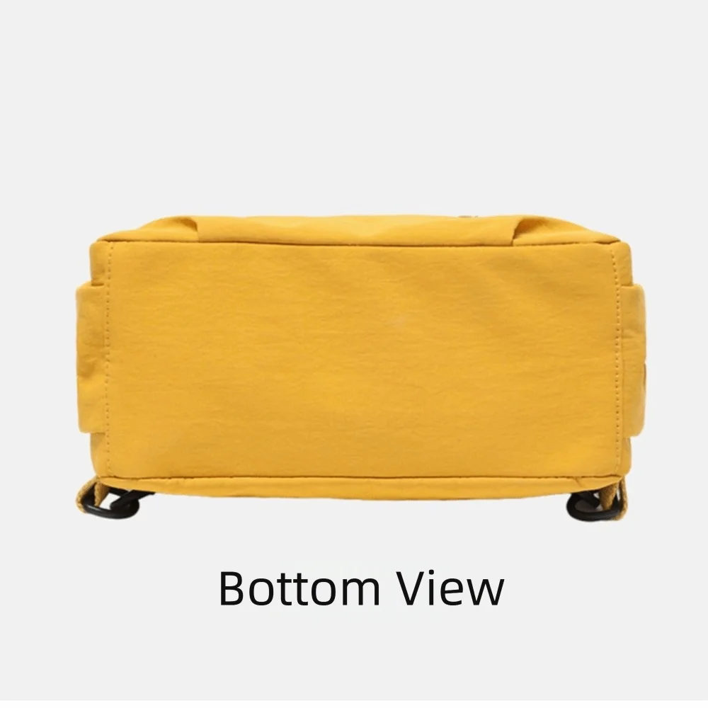 

Large Capacity Multifunction Women's Casual Backpack Nylon Cloth Zipper Chest Bag Dual Purpose Storage Bag Daily Use