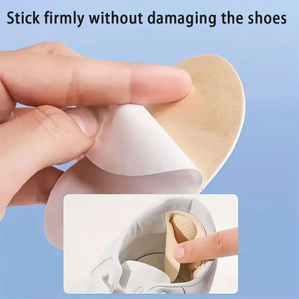 2pcs Heel Stickers Insoles Patch Anti-Pain Cushion Pads Adjustable Size Feet Pad Insole Heel Protector Back Sticker Shoe Pad