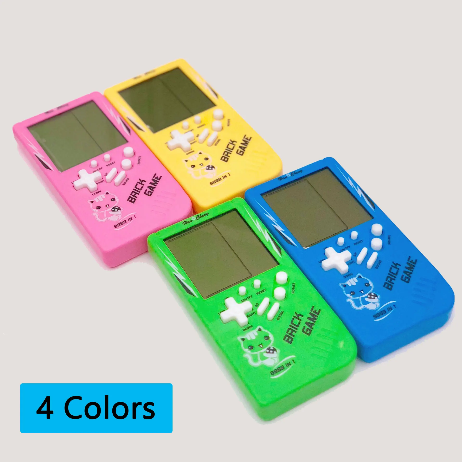 Vintage Brick Handheld Game Console Retro Pocket Gaming Machine Precise Control Buttons Multiple Shell Hues Sharp LCD Panel