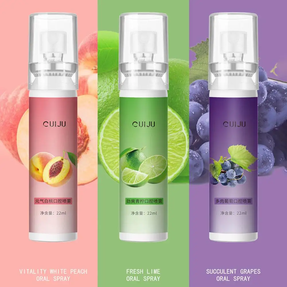 Breath Freshener Spray Lemon Grape Mint Flavor Artifact Mouth Female Revi Spray Cleaning Breath 0 Portable Spray Male 0 Kis O5L3