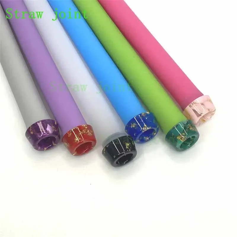 1 Box Random Color 810 Multistyle Stainless Steel Resin Straw Joint KIT (8pcs/PACK)