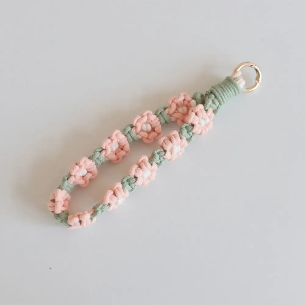 

Korean Style Boho Phone Case Rope Phone Wristband Bag Hanging Wrist Lanyard Bracelet DIY Craft Accessories Keyring