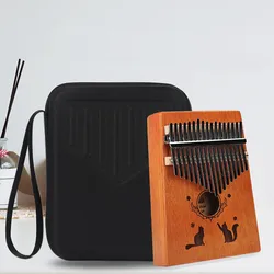 Kalimba Case Thumb Piano Storage Bag For 17/21 Key Calimba Waterproof Portable Musical Instrument Accessories Christmas Gifts