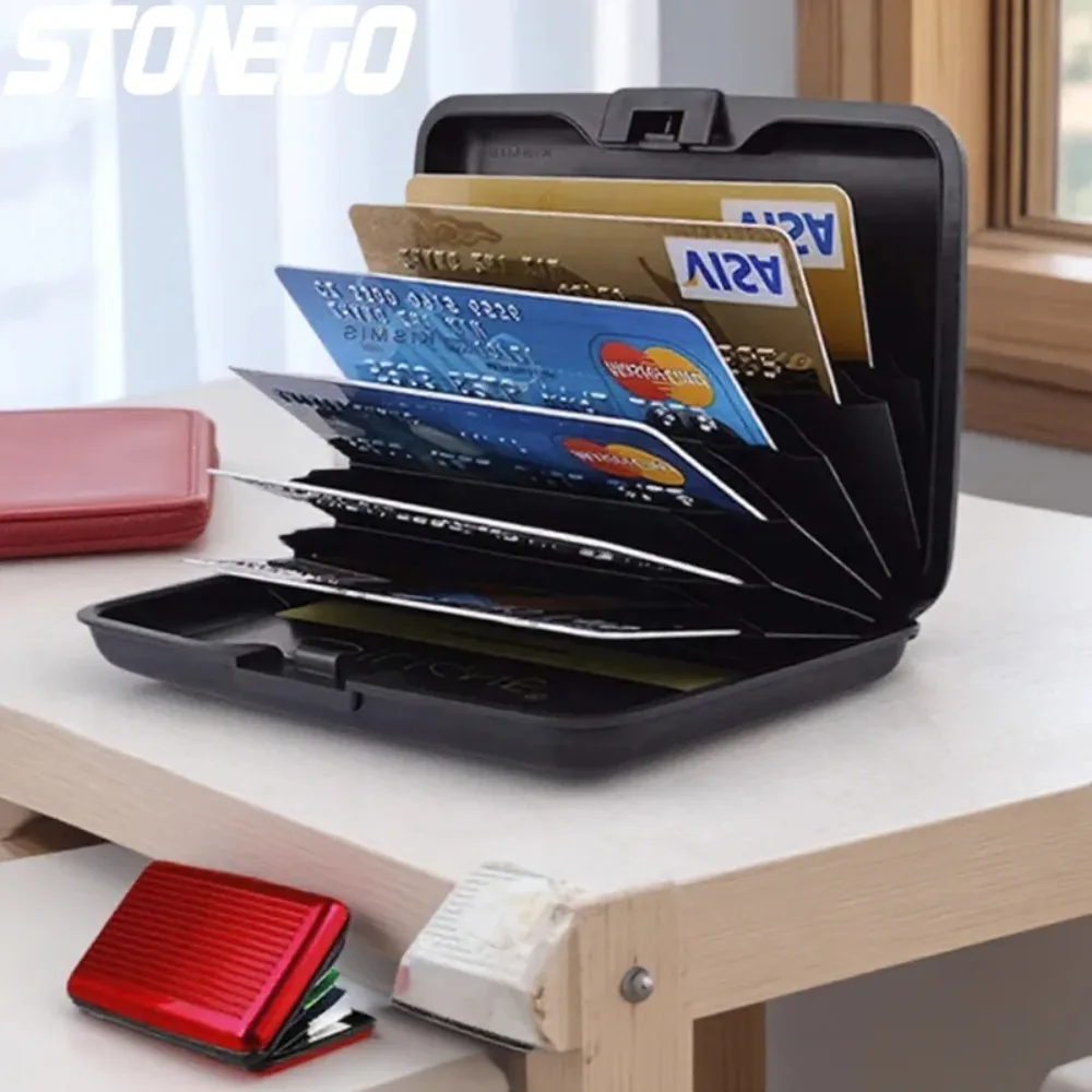 Aluminum Wallet Card Holder Anti-RFID Men Credit Card Protector Hard Case RFID Blocking Dropship