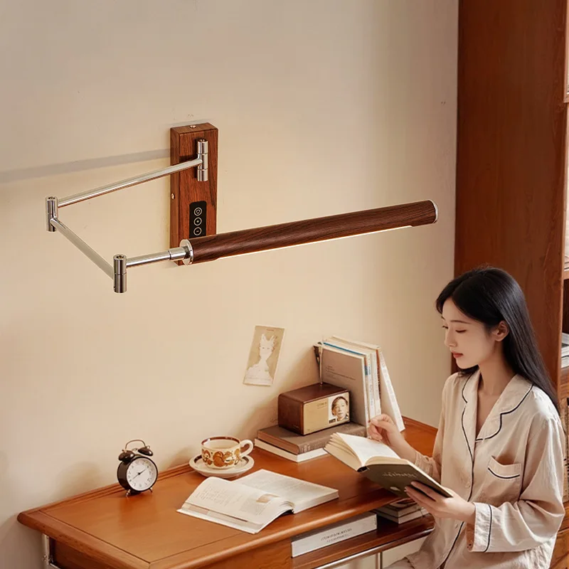 

Simple Wall Mounted Learning Eye Protection Wall Lamp Used As Swing Arm Above Desk Wall Mounted Bookcase For Reading LED Sconces