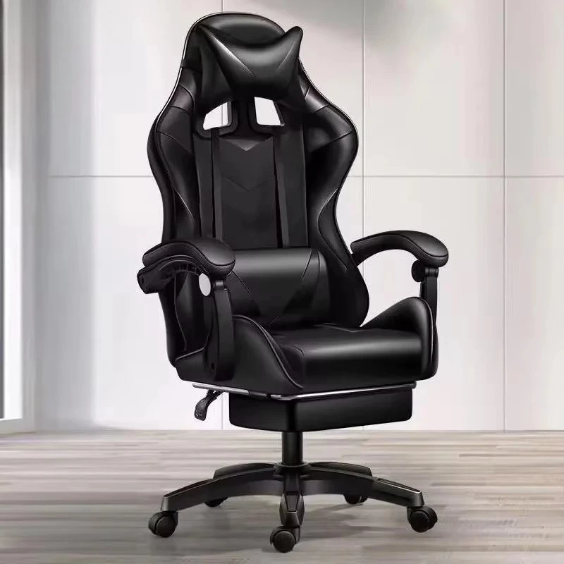 Modern reclining gaming chair, comfortable rotating executive boss chair with steel base