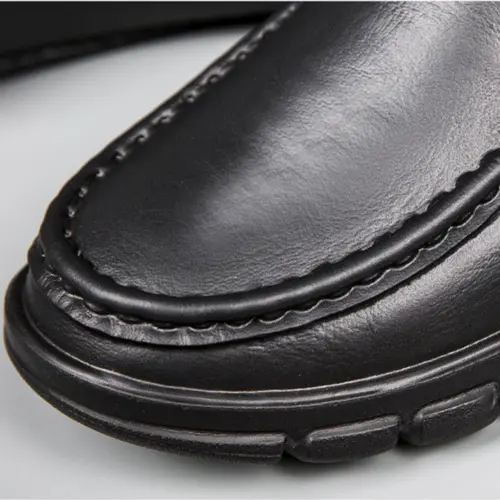 Fashion Leather Men's Casual Shoes Non-slip EVA Chef shoes Men Waterproof Loafers Comfort Soft soled Men Driving shoes Plus Size - Image 5