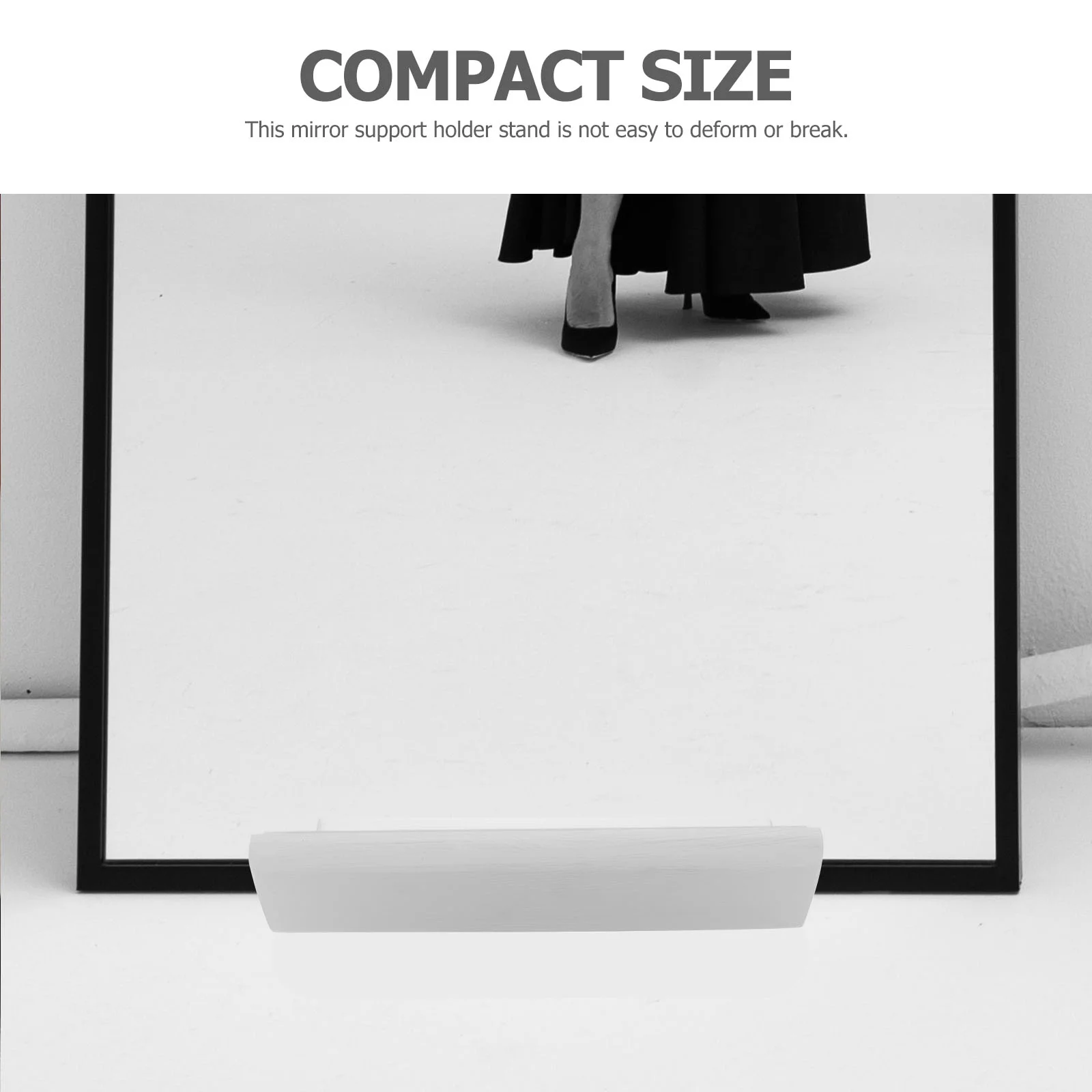 Foldable Modern Non-slip Support Frame Rotating Display Stand Mirror Holder Wooden Full Length Adjustable