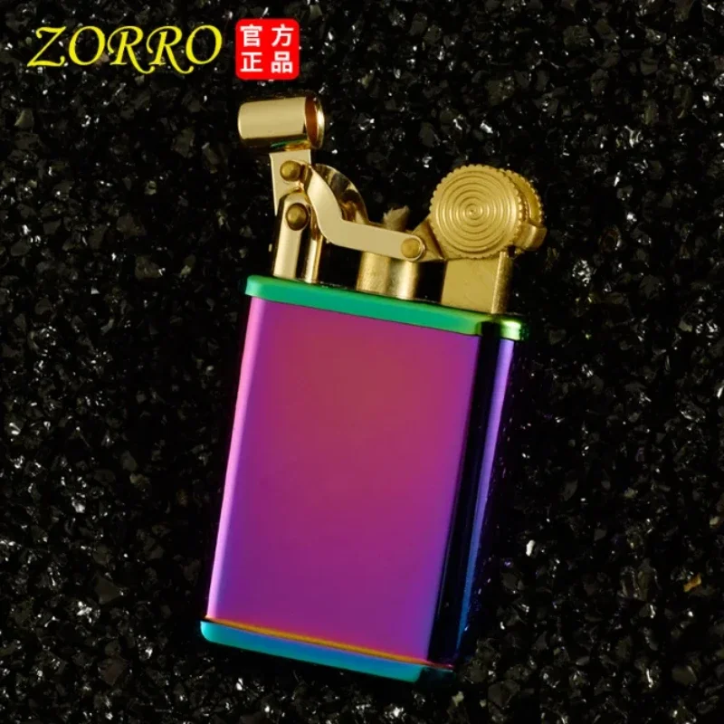 ZORRO 559 Retro Brass mechanical Automatic ejection switch kerosene lighter gasoline oil lighter -5.7cm 72g