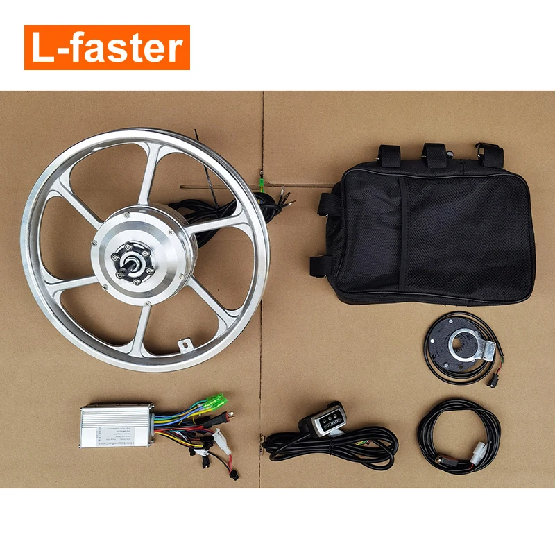 High Quality Light Emitting Diode Display 350 Watt 16 Inch Electric Bike Conversion Kit