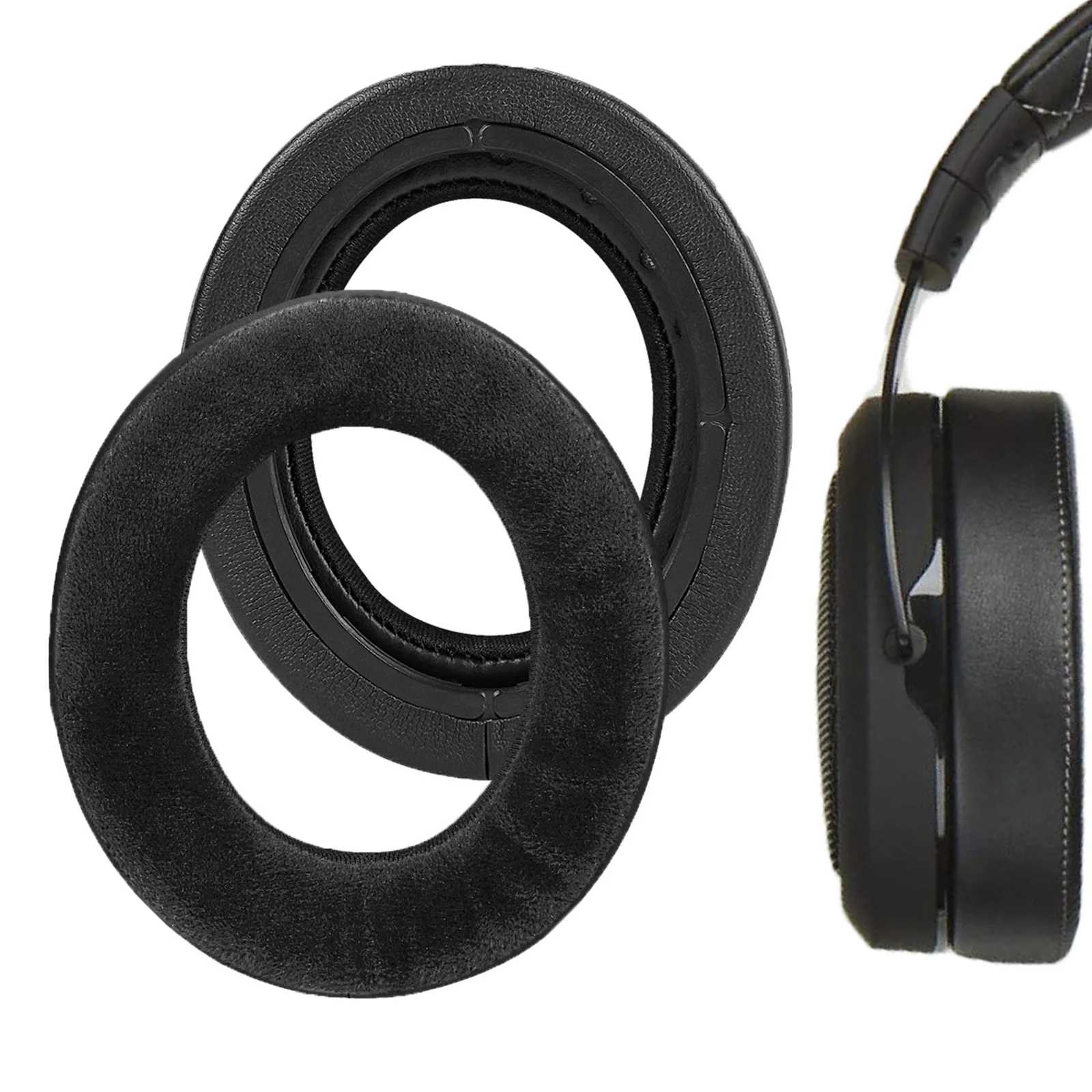 Geekria Comfort Hybrid Velour Replacement Ear Pads for Corsair HS70 PRO, HS60 PRO, HS50 PRO Headphones Ear Cushions