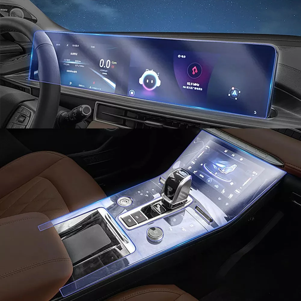 Car Interior Protective Film For Tiggo  8Pro MAX 2022 2023 Center Sonsole Navigation Instrucment Anti-Scratch Repair Sticker TPU