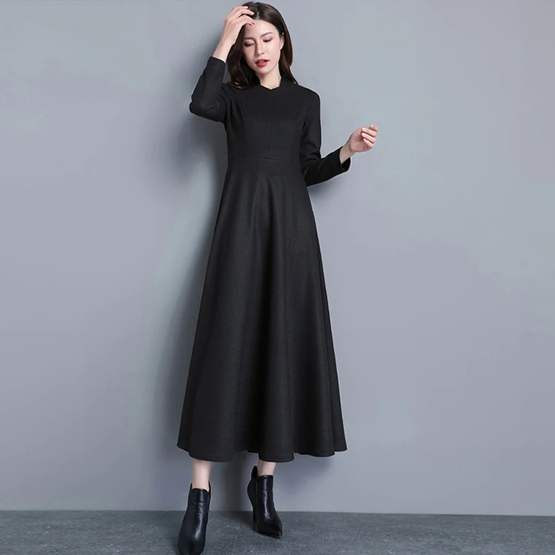 

Elegant Women's Long Sleeve Dress - Figure-Hugging Party Gown with Patchwork Design, Casual Fashionable Fall/Winter 2025 New Arr